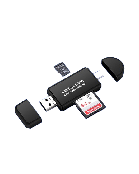 Lexues Kartelash 3n1 USB-C SD MicroSD