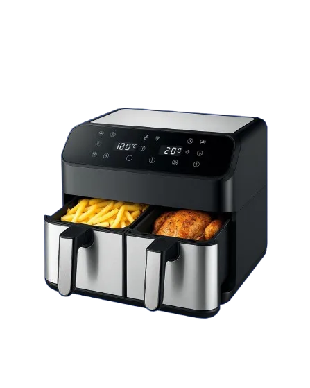 Air Fryer 8 L, 2 hapësira nga 4 L